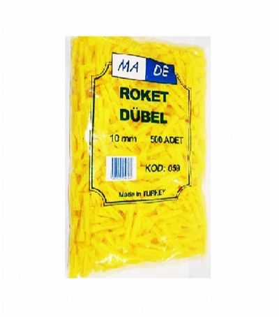 PLAST�K ROKET D�BEL 8.MM (500.Ad)